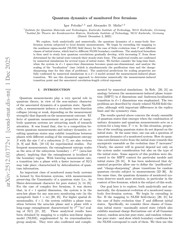 First page