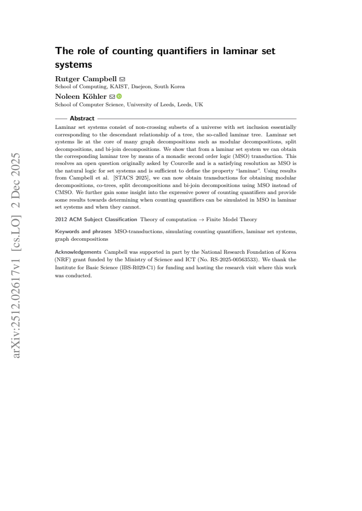 First page