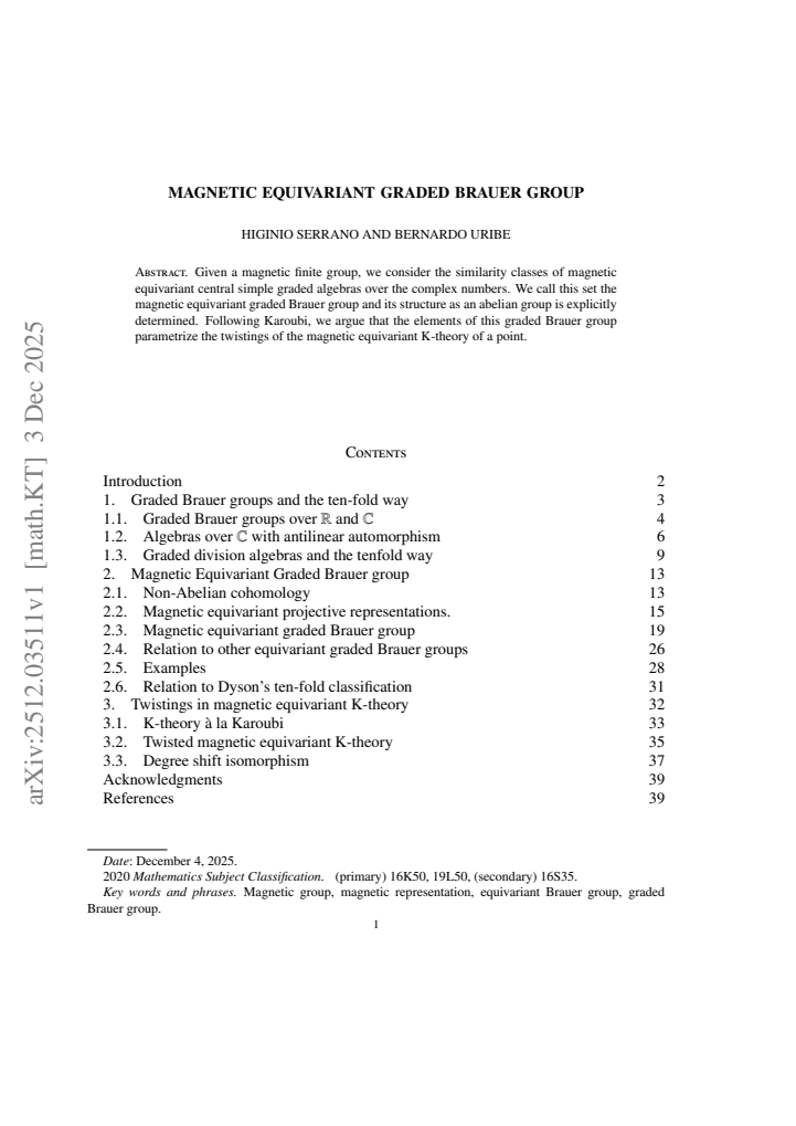 First page