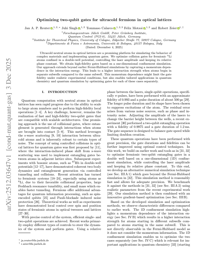 First page