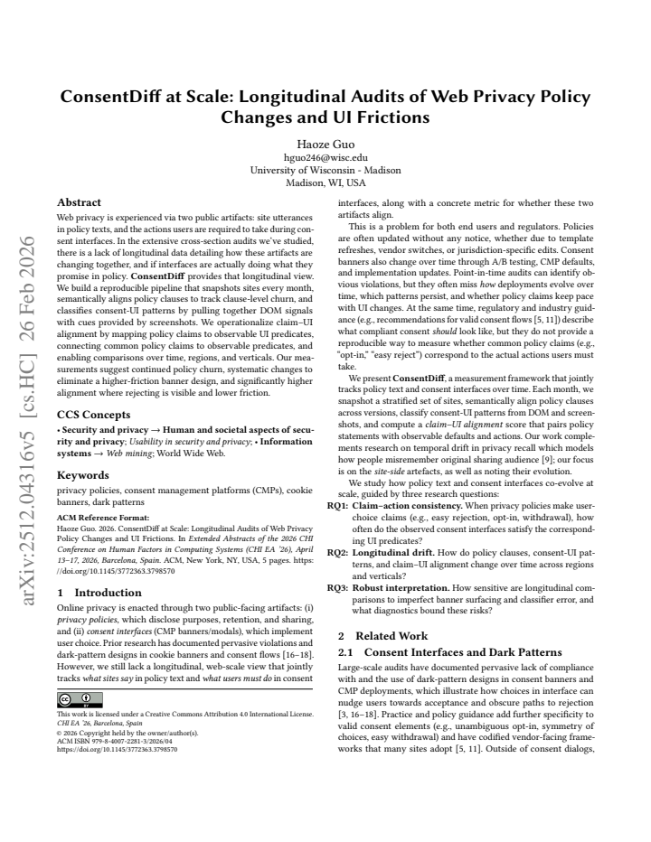 First page