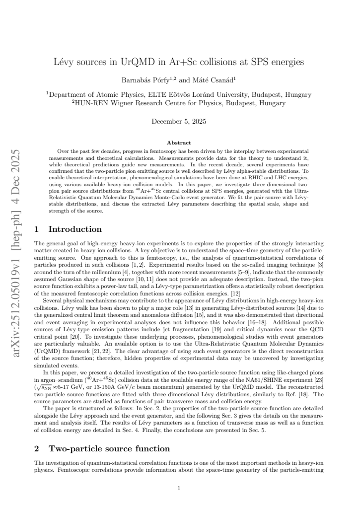First page
