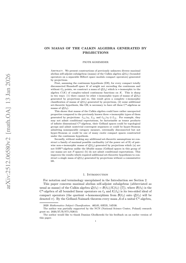 First page