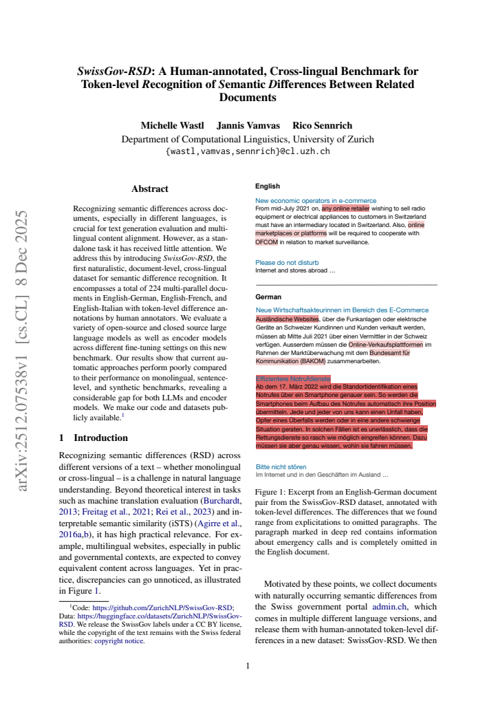 First page