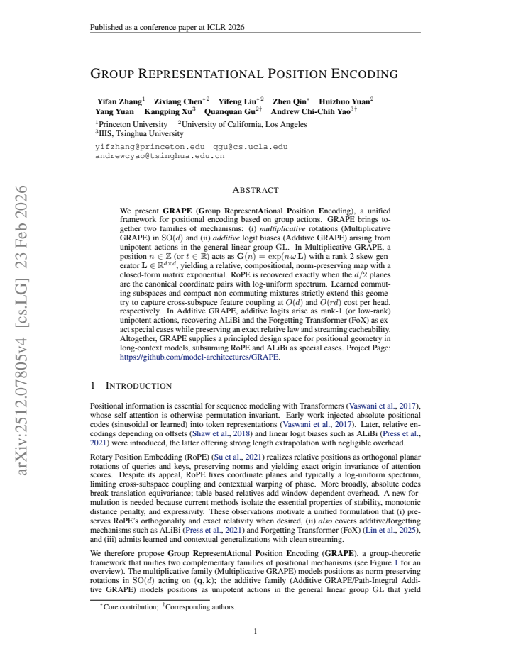 First page