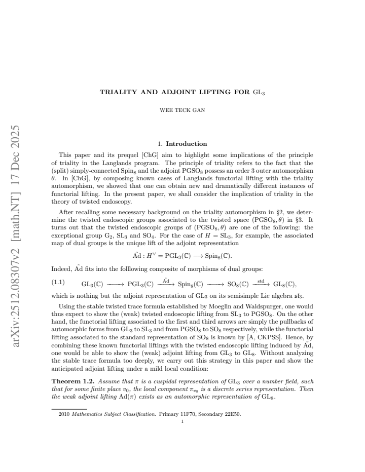 First page