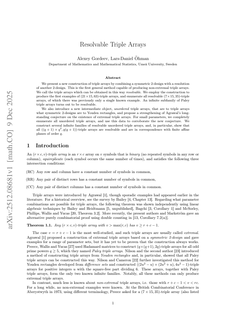 First page