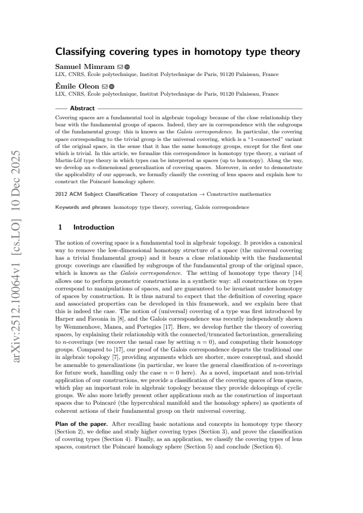 First page