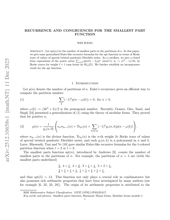 First page