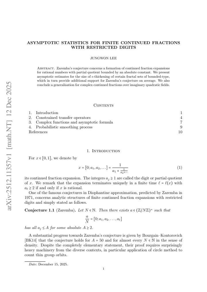 First page