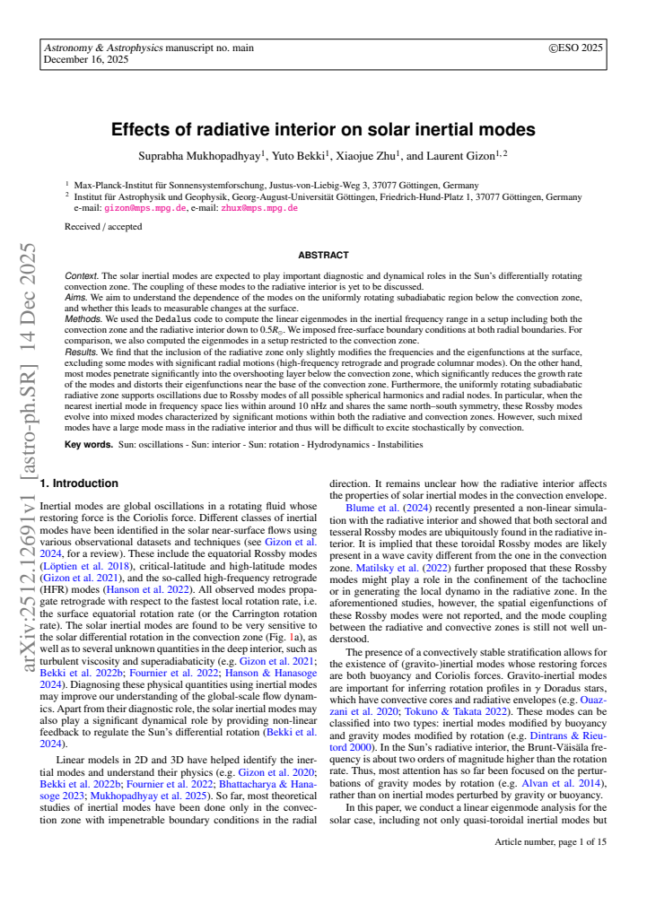 First page