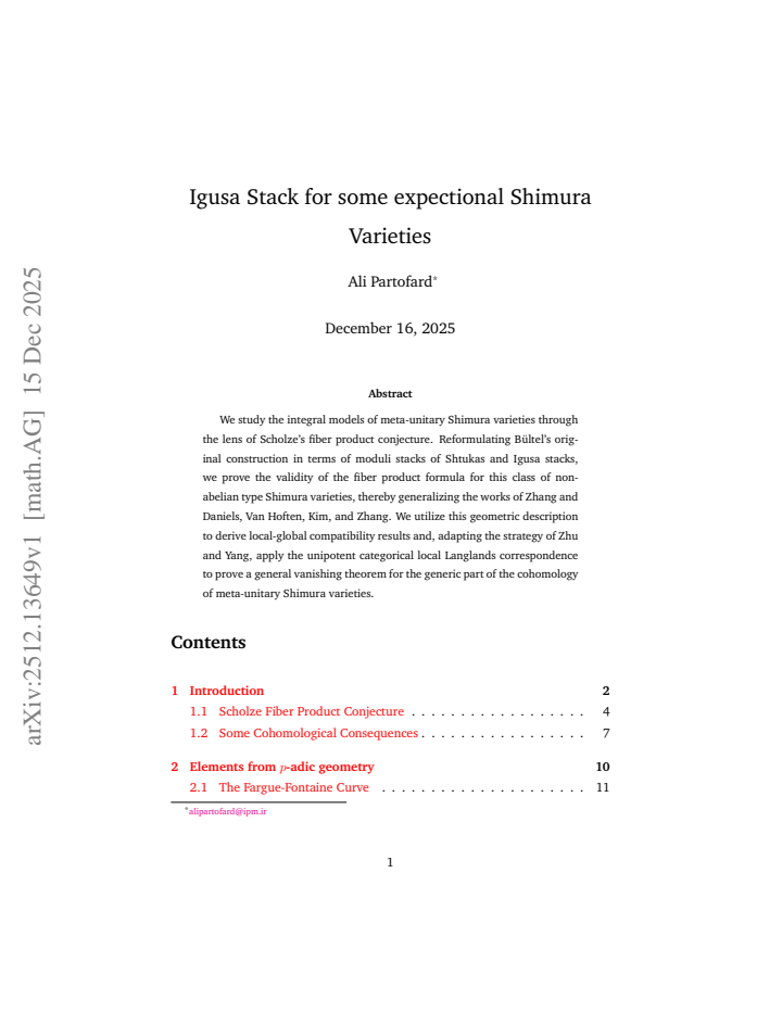 First page