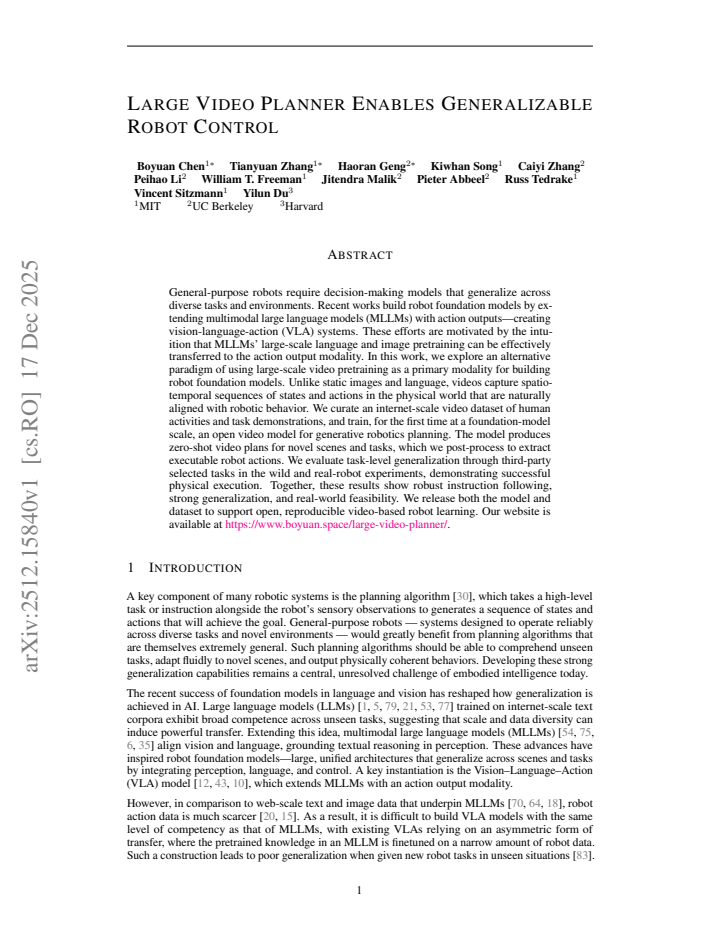 First page