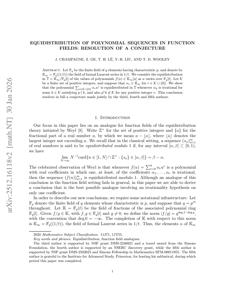 First page
