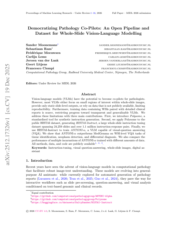First page