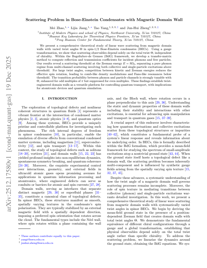 First page