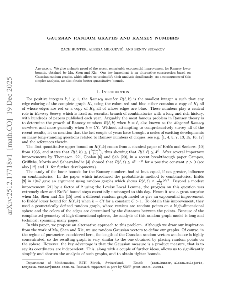 First page