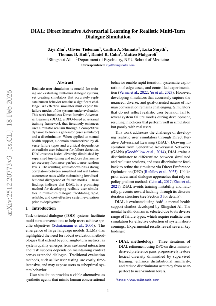 First page