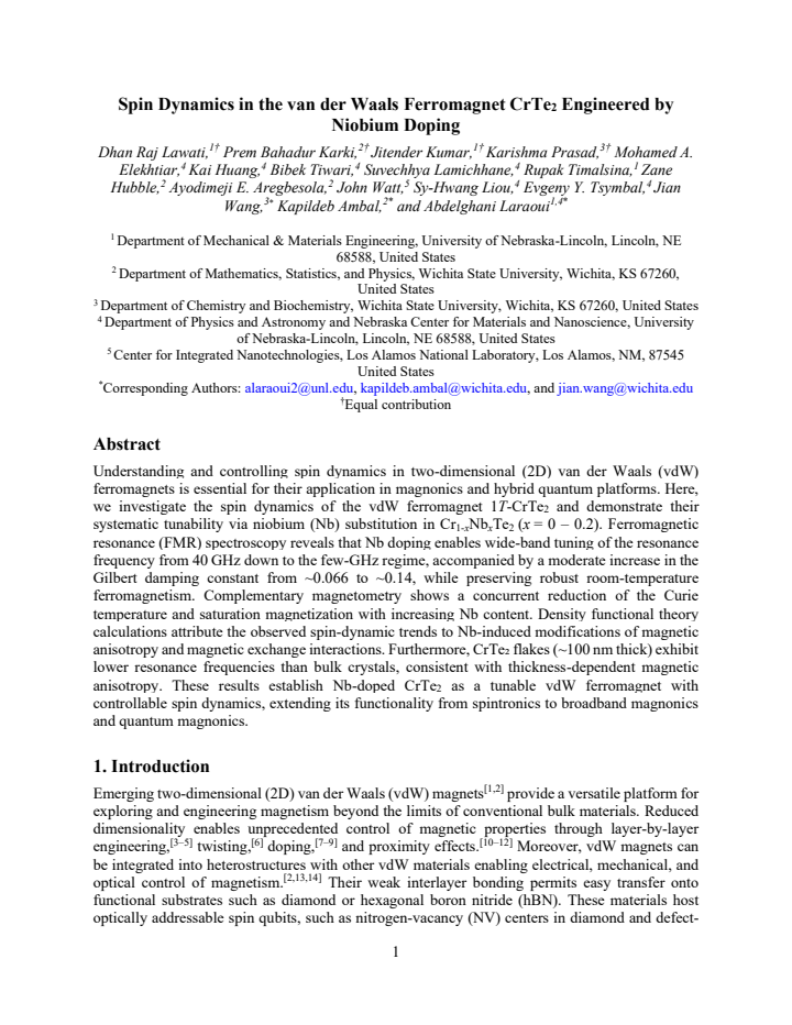 First page