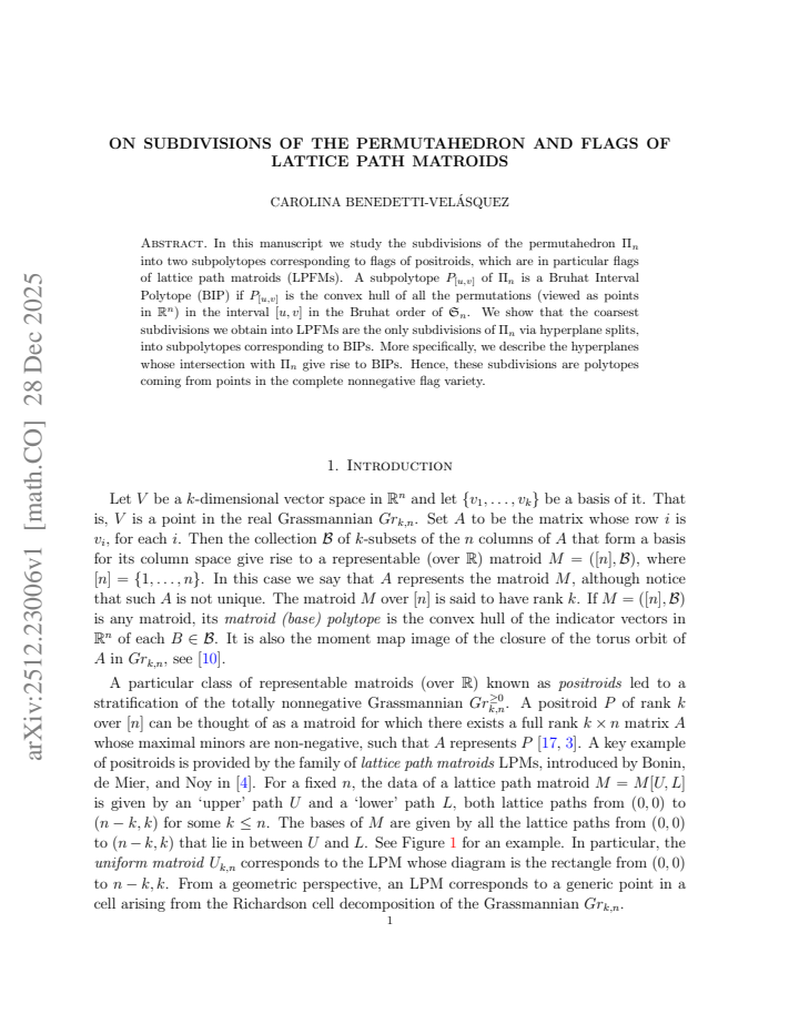 First page