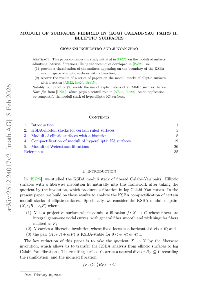 First page