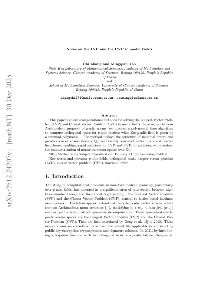 First page