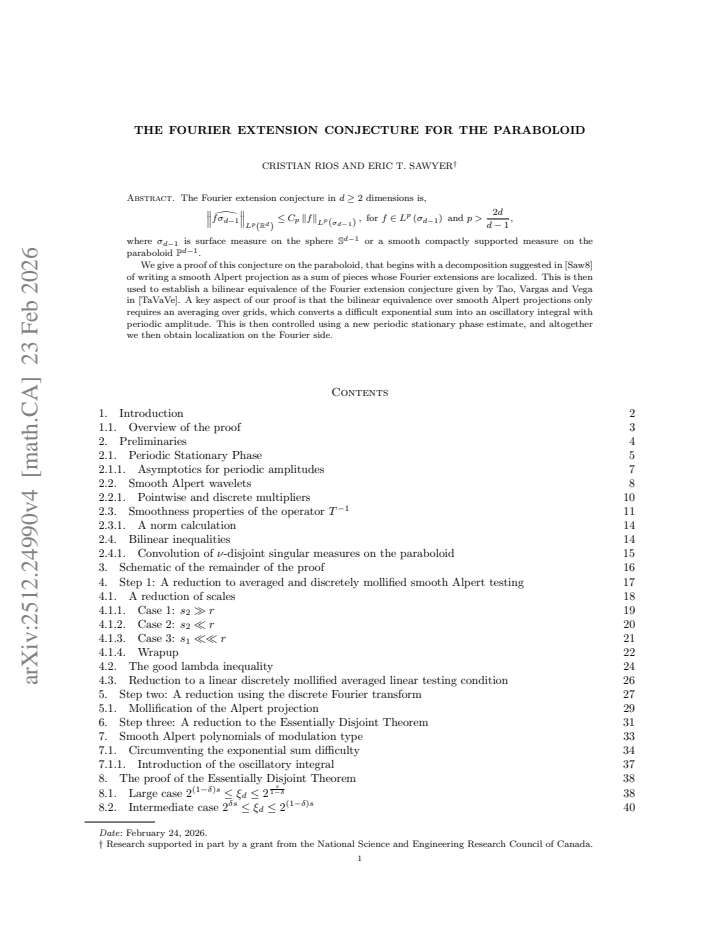 First page