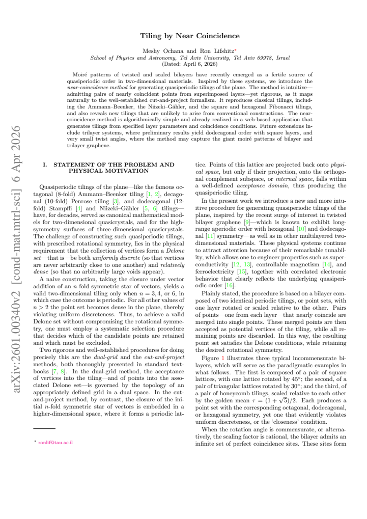 First page