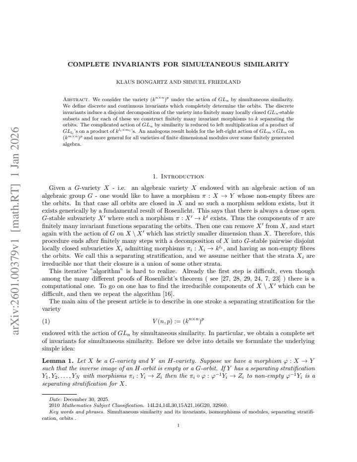 First page