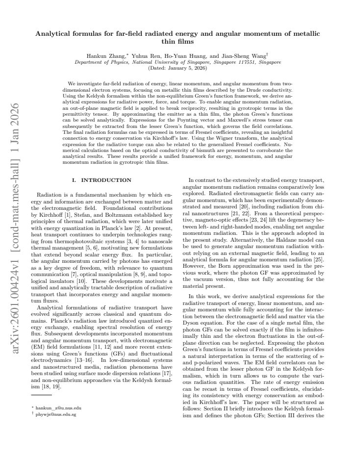 First page