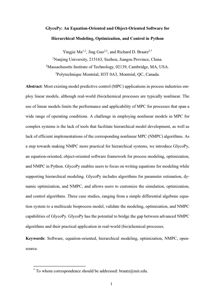 First page