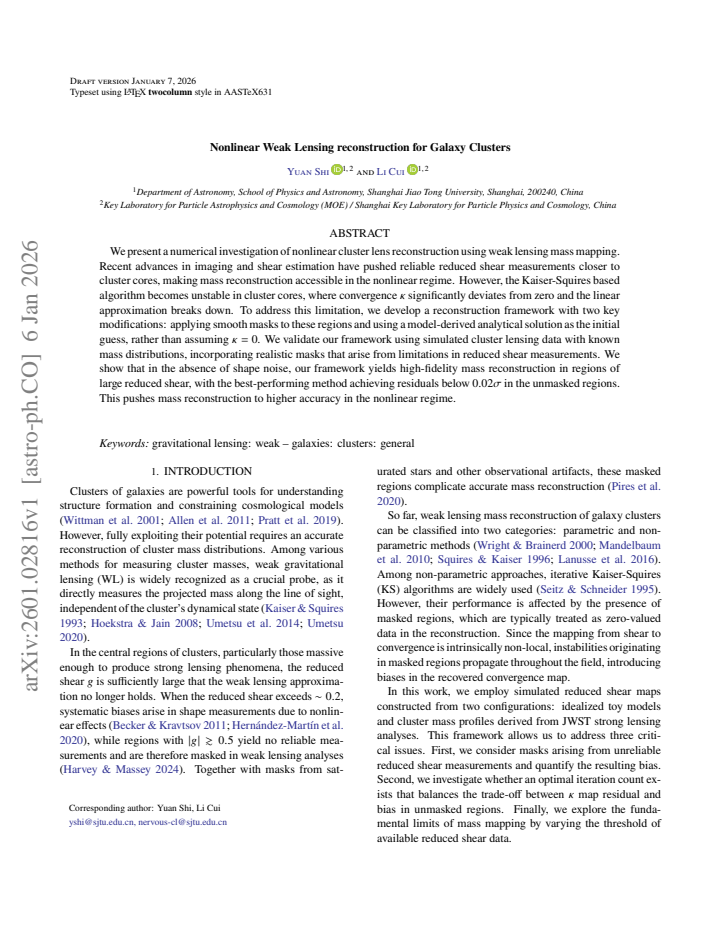 First page