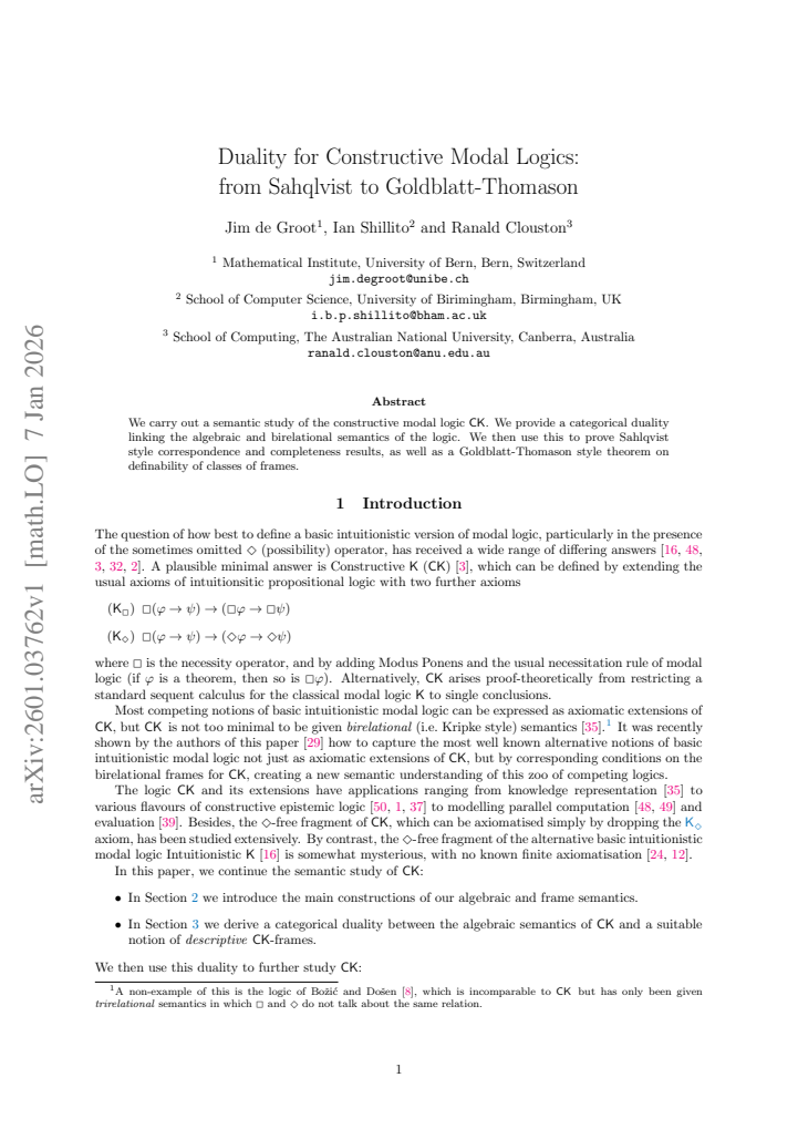 First page