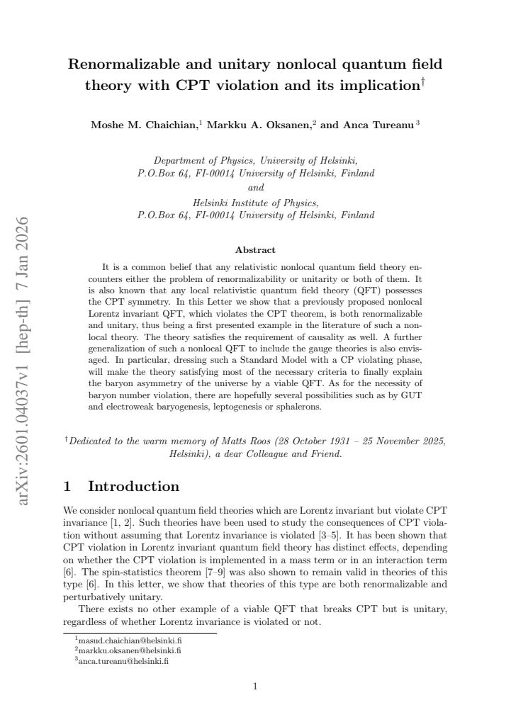 First page