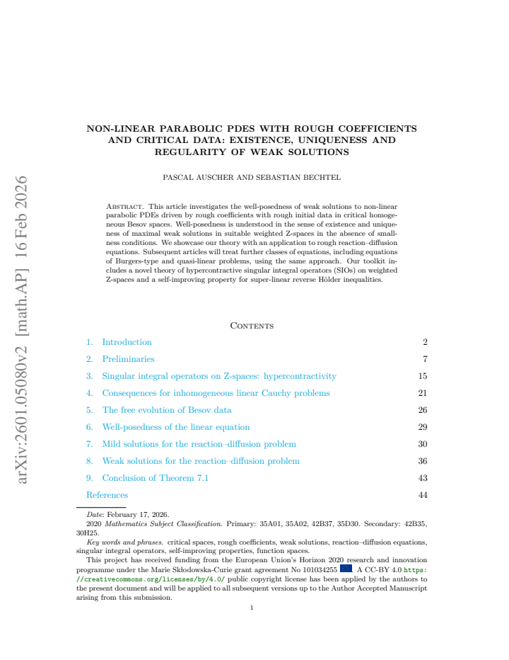 First page