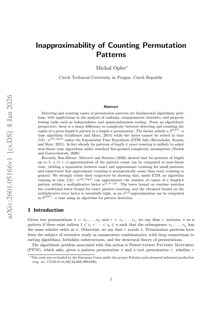 First page