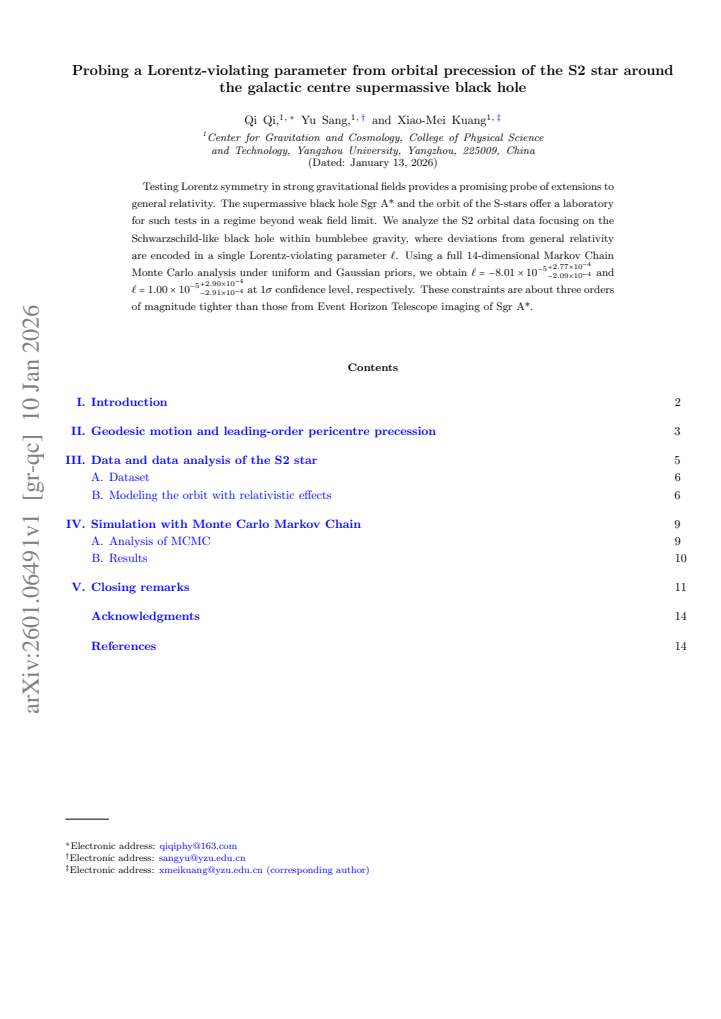 First page