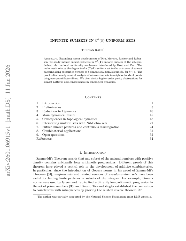 First page
