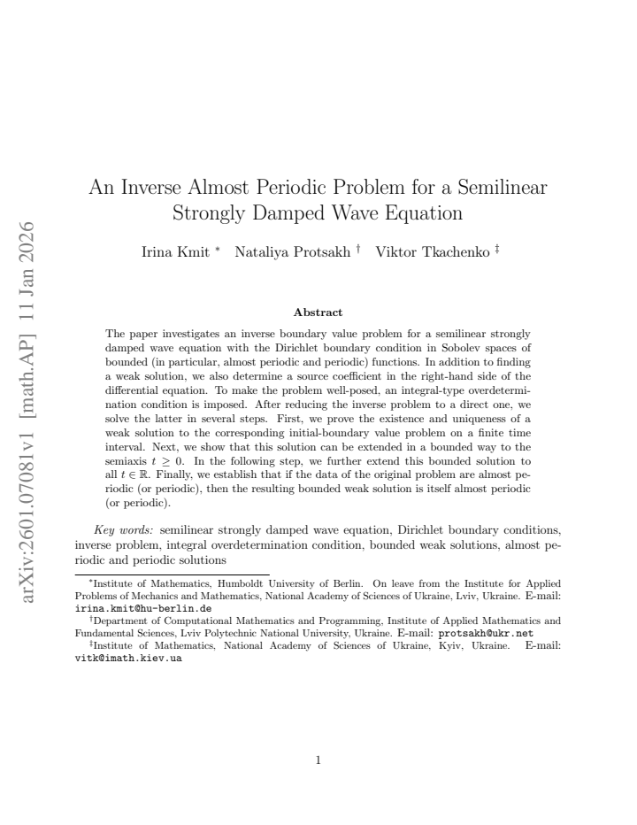 First page