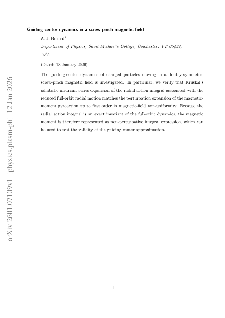 First page