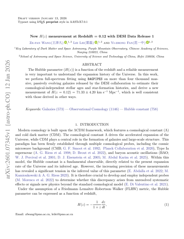 First page