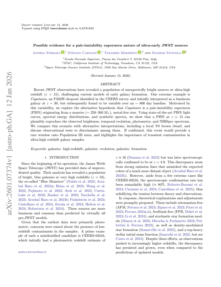 First page