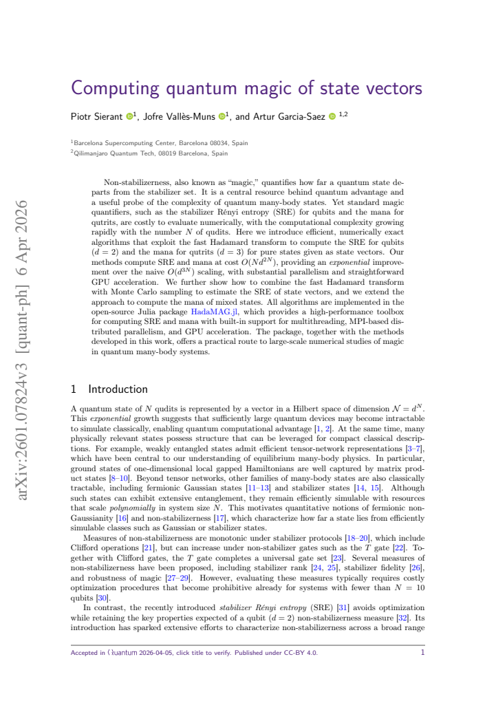 First page