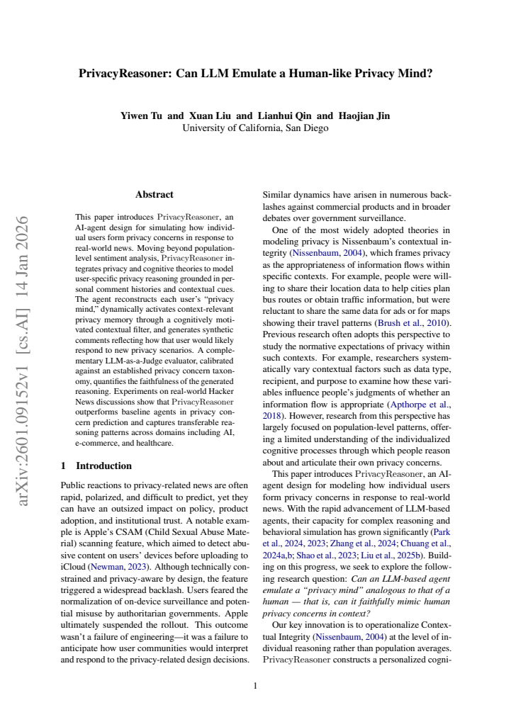 First page