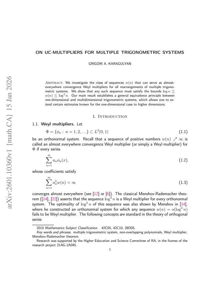 First page