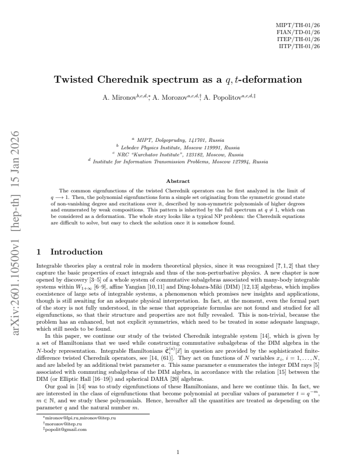 First page