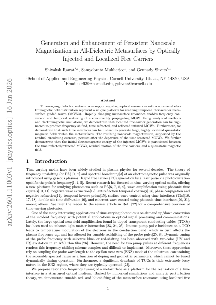 First page