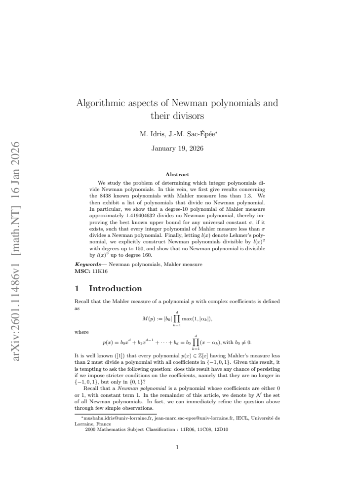 First page