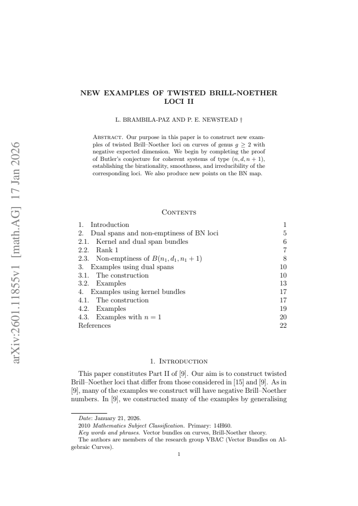 First page