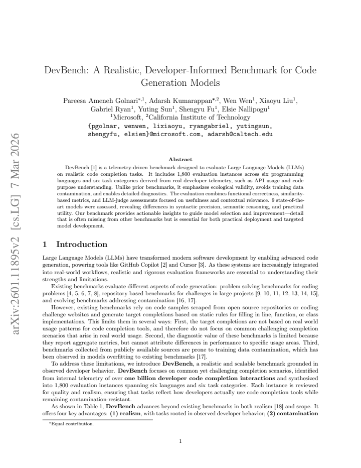 First page